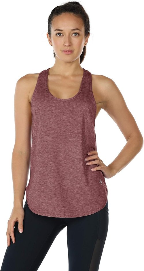 Icyzone Workout Tank Tops for Women - Athletic Racerback Yoga & Running Tanks | Loose Fit Design