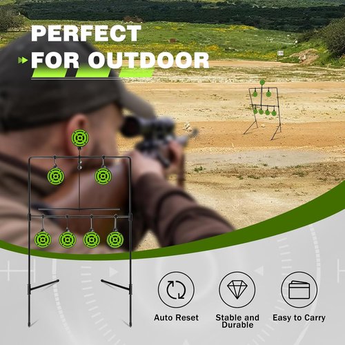Ideagle BB Gun Targets - Durable Metal Resetting Shooting Target for .177/.20 Caliber | Perfect for Backyard Fun