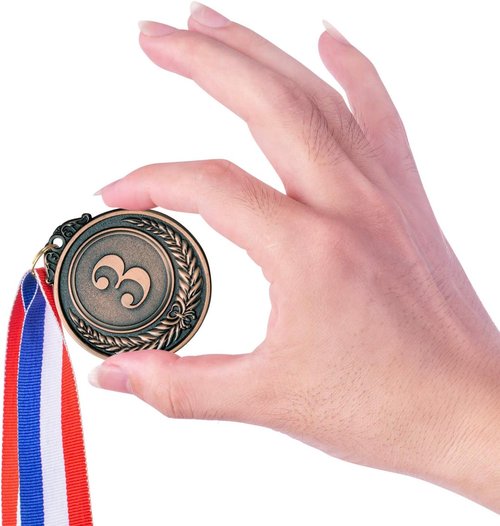 Favide Award Medals - 96 Pieces Gold, Silver & Bronze Winner Medals for Competitions | Olympic Style, 2 Inches