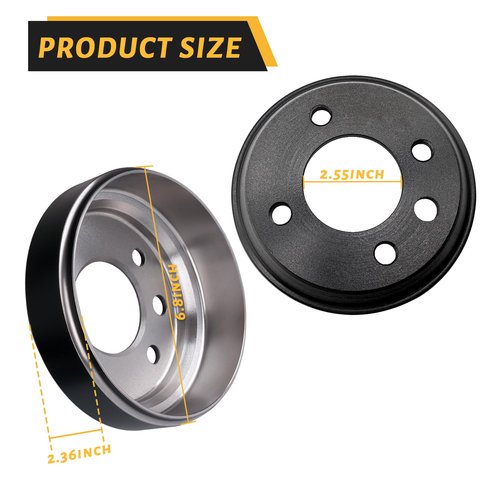 CLUBRALLY Golf Cart Brake Drum/Hub Kit, Applicable to Yamaha G1-G22 G29 1978-Up Gas or Electric Golf Cart OEM#JW8-G6521-00-00