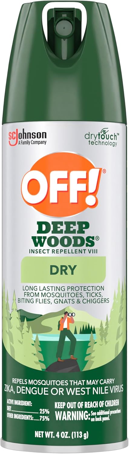 OFF! Deep Woods Bug Spray - Long Lasting Insect Repellent for Outdoor Protection | 4 Oz (Pack of 3)