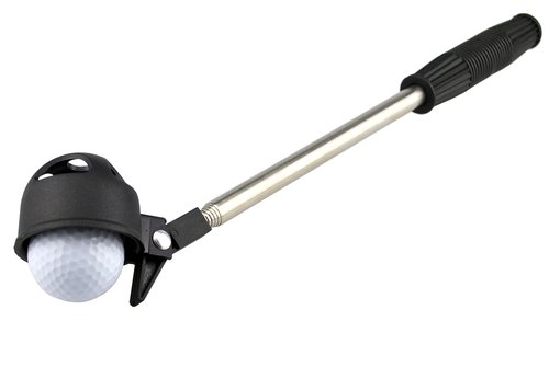 Samyo Portable Retractable Scoop Telescopic Golf Ball Retriever Pick Up Steel Saver Shaft Tool
