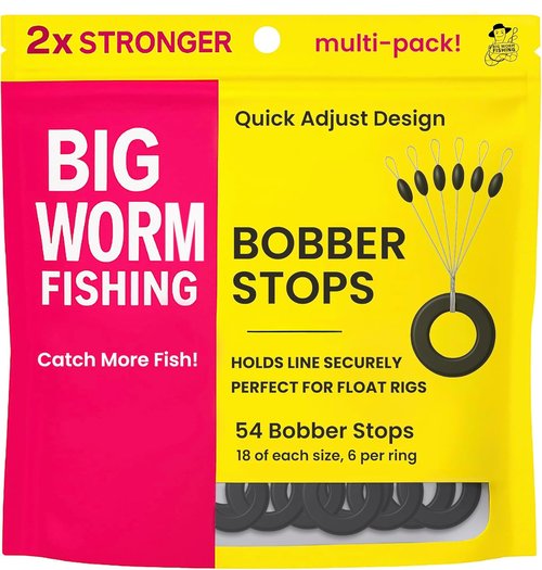 Bobber Stops - Essential Fishing Line Accessories for Improved Casting | Durable and Easy to Use