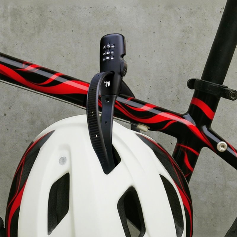 Zip Tie Lock,Adjustable Cable Lock with Stainless Steel Core,Multi-Purpose Cable Lock for Bike Rack Lock,French Door, Stroller & Cabinet,Drawers, Gates (1, Black)