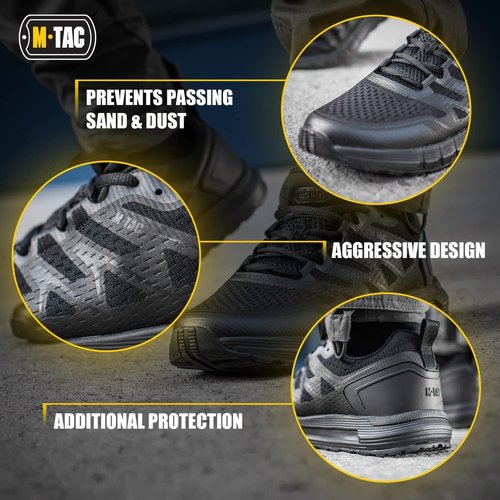M-Tac Tactical Sneakers for Men - Lightweight Breathable Mesh Hiking Shoes | Non-Slip EVA Sole