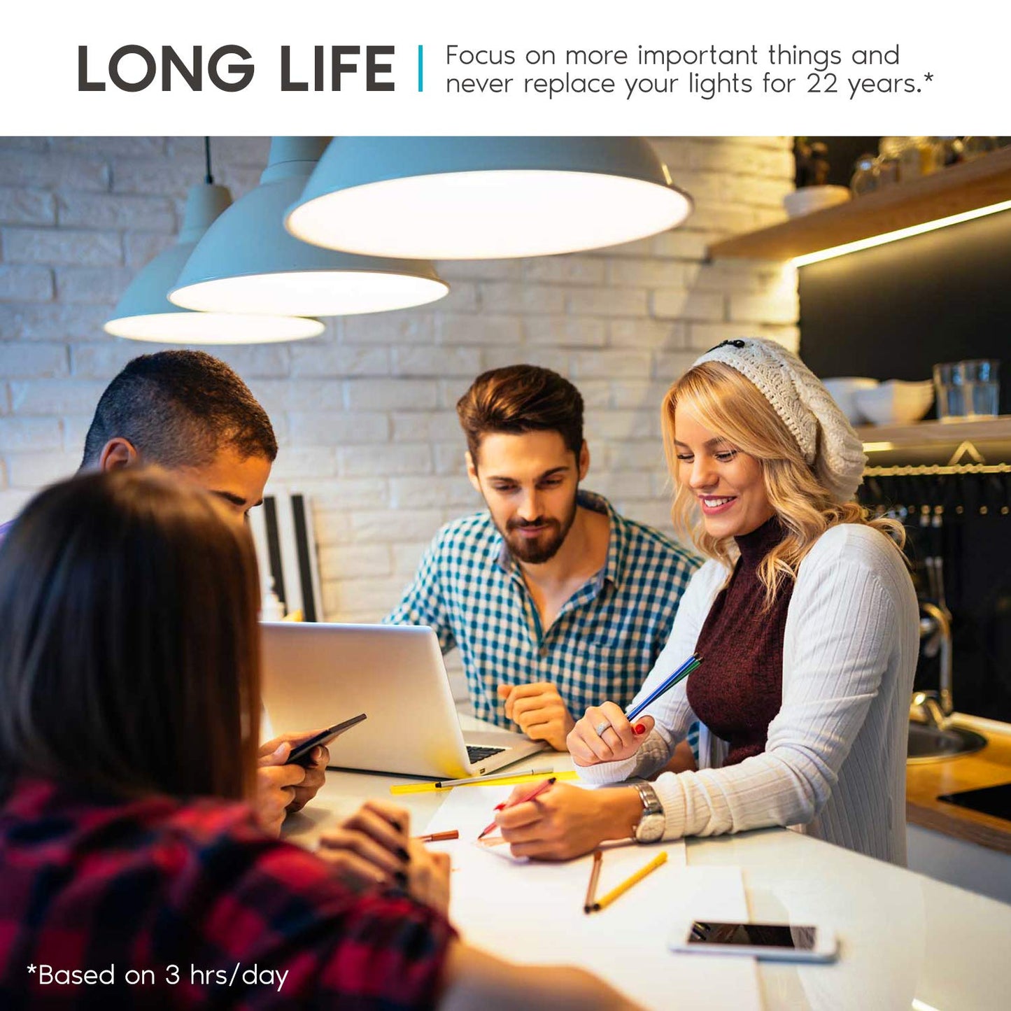 LUXRITE A21 LED Bulbs 150 Watt Equivalent, 2550 Lumens, 2700K Warm White, Dimmable Standard LED Bulb 22W, Energy Star, E26 Medium Base - Indoor and Outdoor (6 Pack)