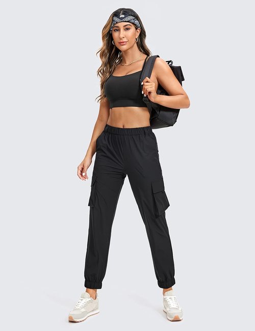 CRZ YOGA Butterluxe Women's Y-Back Sports Bra - Wireless Padded Scoop Neck Athletic Top