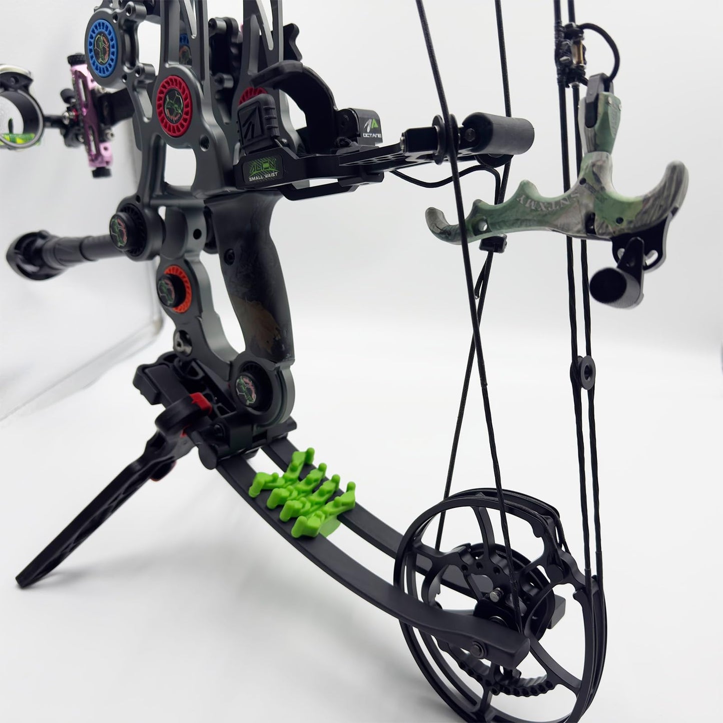 sntxmy Bow Release for Compound Bow, Archery Release Trigger, Compound Bow Release, Thumb Release. (4 Finger Bow Release, Camo)