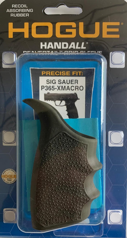 Hogue HandAll Beavertail Rubber Grip Sleeve for SIG Sauer P365-XMACRO, OD Green - 18521