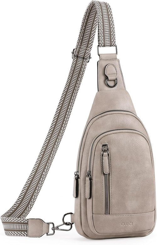 CLUCI Leather Crossbody Bag - Stylish Sling Backpack for Women | Perfect Birthday Gift