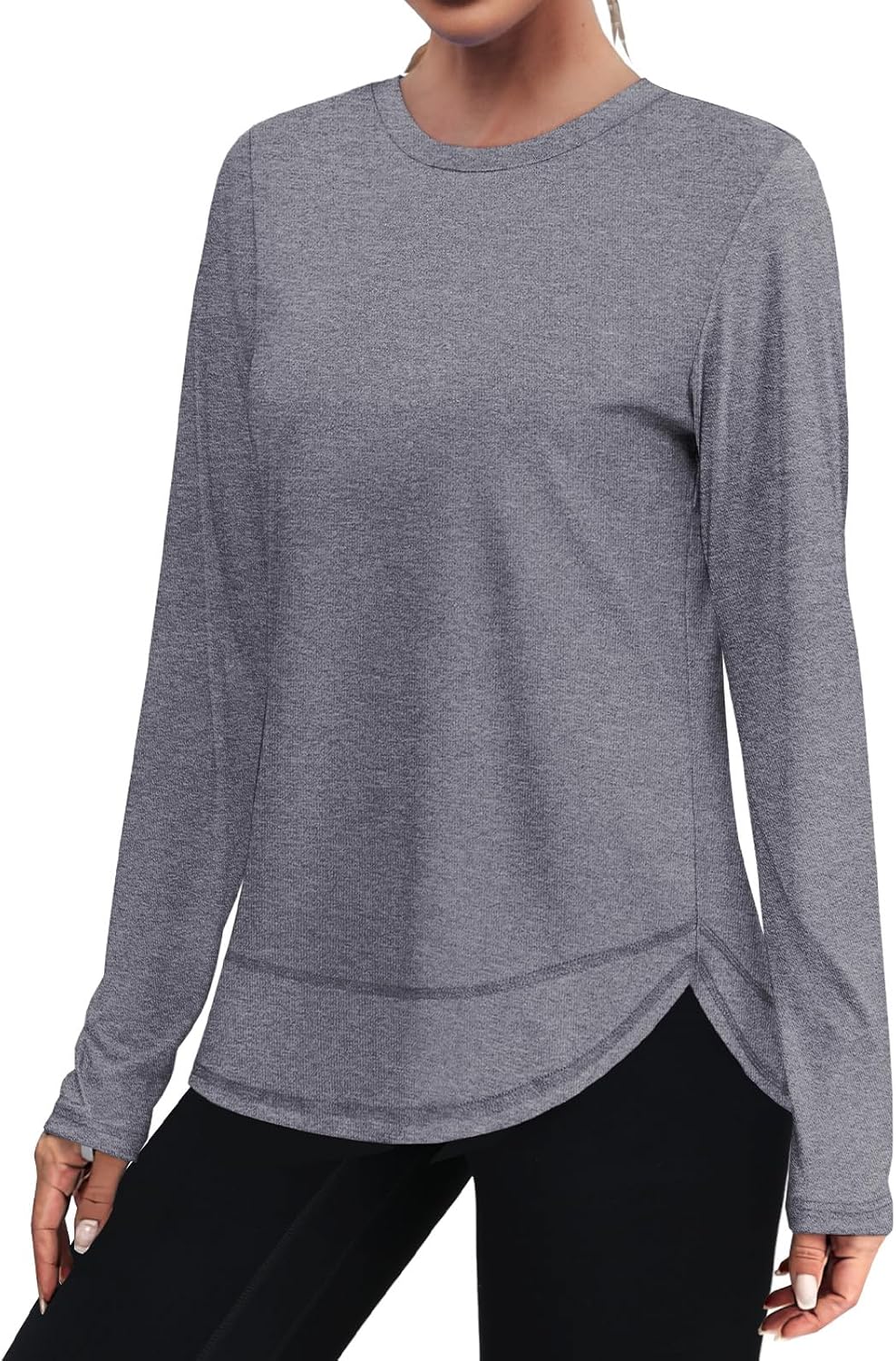 XIEERDUO Women's Quick Dry Long Sleeve Workout Tops - Ideal for Hiking & Running | Sizes S-3XL