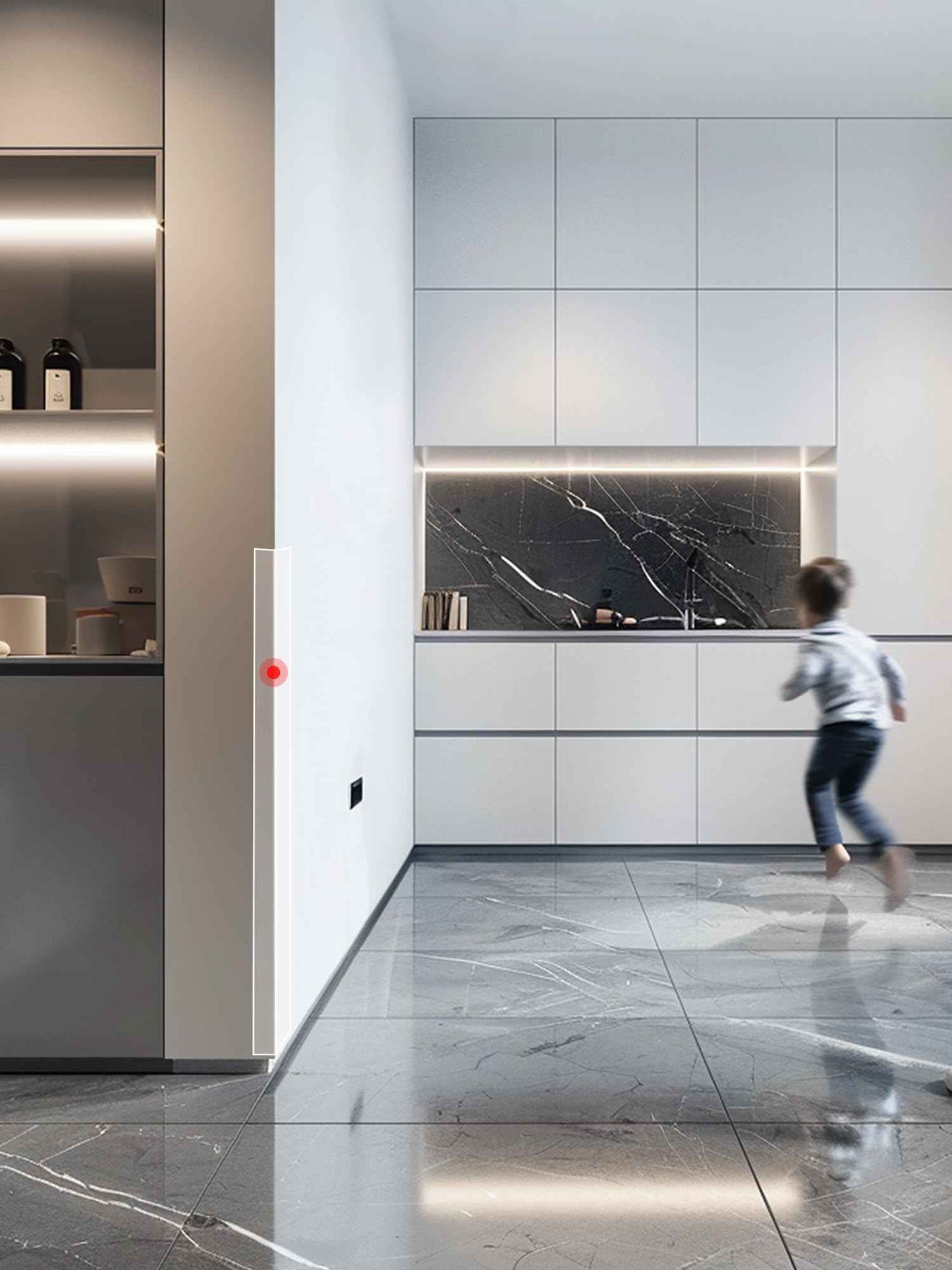 MONOID Wall Corner Protector, 2 PCS Furniture Edge Protection, PC Anti-Bump Guards Avoid Scratching Corner Trim for Door Frame, Table, Countertop, Stair, Self-Adhesive, Clear, 1.97IN×35.43IN/5CM×90CM