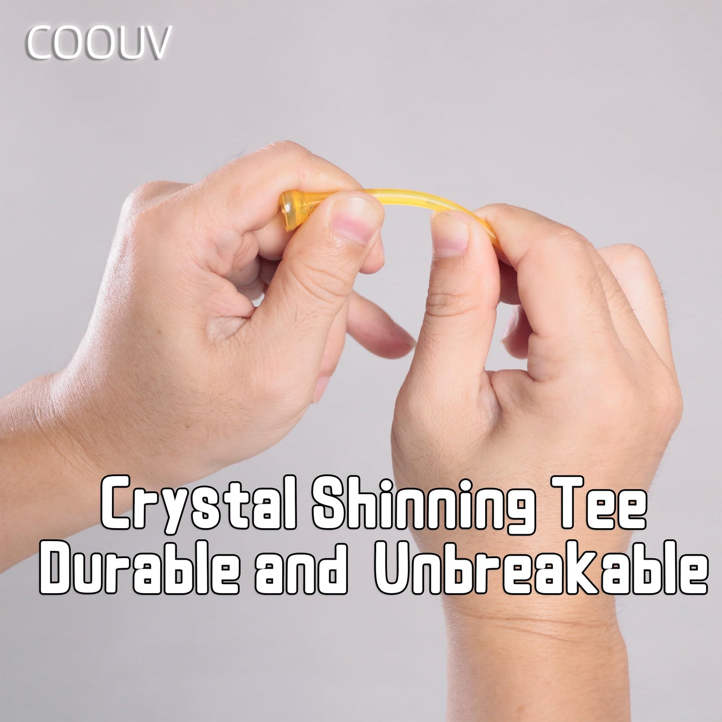 Golf Tees 2.68’’ 2.83’’ 10/20/30 Count Crystal Plastic Golf Tees Reduced Friction & Side Spin Professional Unbreakable TEES