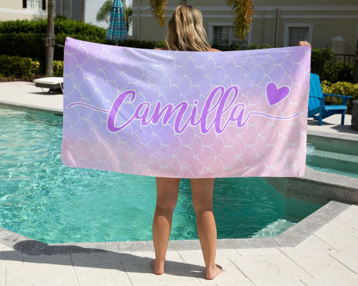 Novgarden Personalized Beach Towels - Custom Quick Dry Microfiber for Kids | 30”x60” Easter Gift