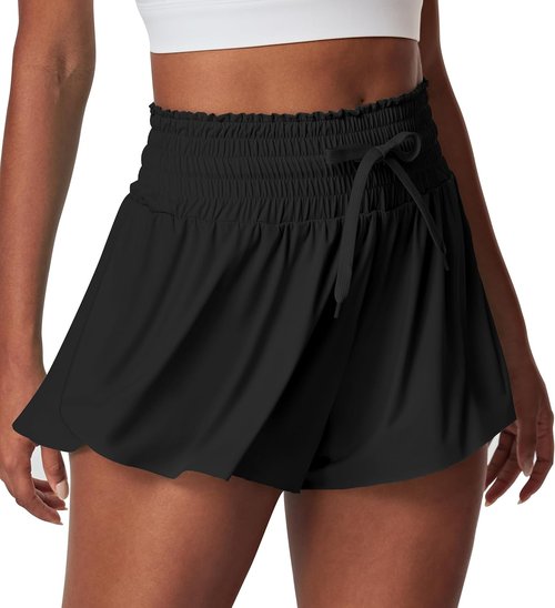 IUGA High-Waisted Athletic Shorts - Flowy Women's Running & Tennis Skorts with Pockets