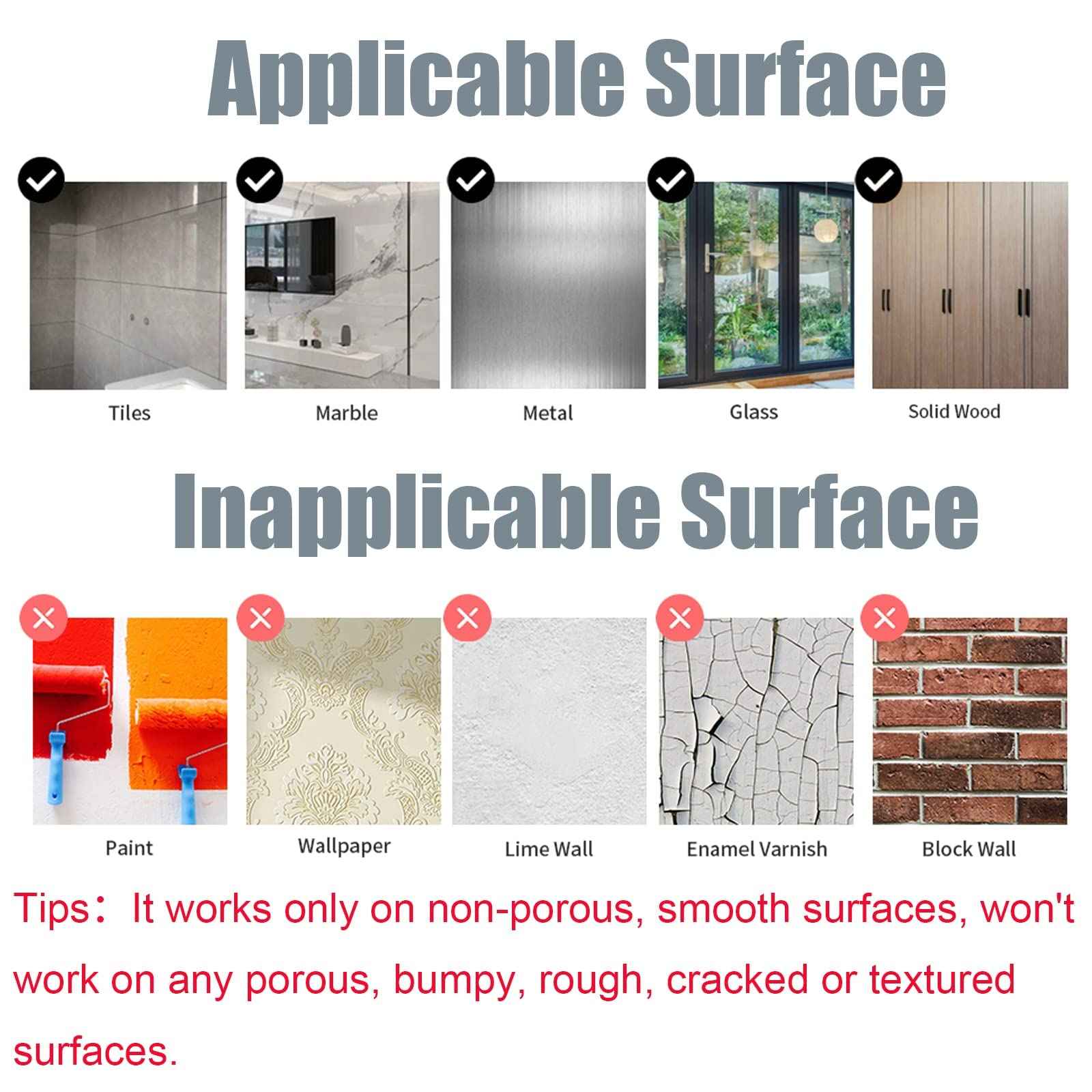 YSSILADI Suction Cup Hooks - Heavy Duty Glass, Reusable, No Hole Punched, for Bathroom Robe & Garland (Silver, 4 Pack)