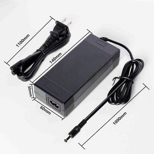 WOJIADA 54.6V UL Certified Electric Scooter Ebike Charger, DC5.5 * 2.5/2.1mm Replacement Charger for 48V Battery Scooter and Ebike Scooter