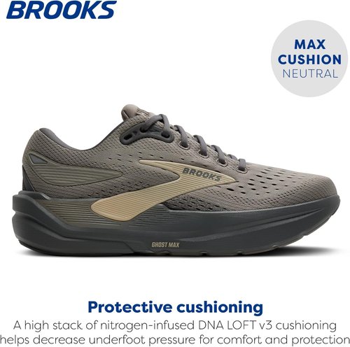 Brooks Men's Ghost Max 3 - Premium Neutral Running & Walking Shoes for Comfort and Support
