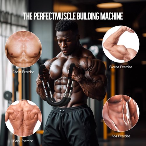 Twist Arm Trainer, Adjustable Chest Workout Equipment, Arm Trainer for Men, Shoulder Muscle Training, 66 - 110 LB