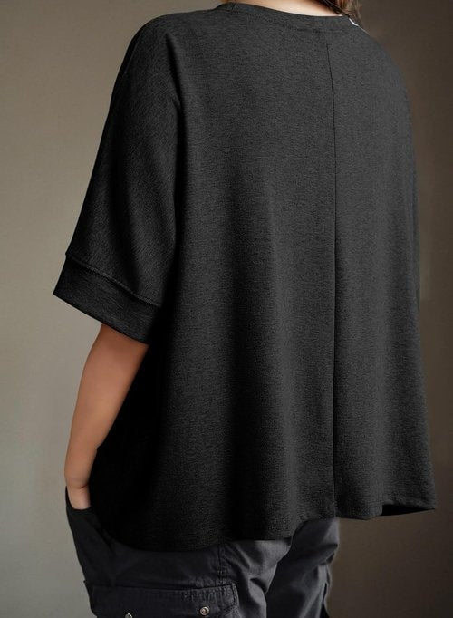Dokotoo Women's Summer Solid T-Shirts - Loose Oversized Basic Tee in Various Colors