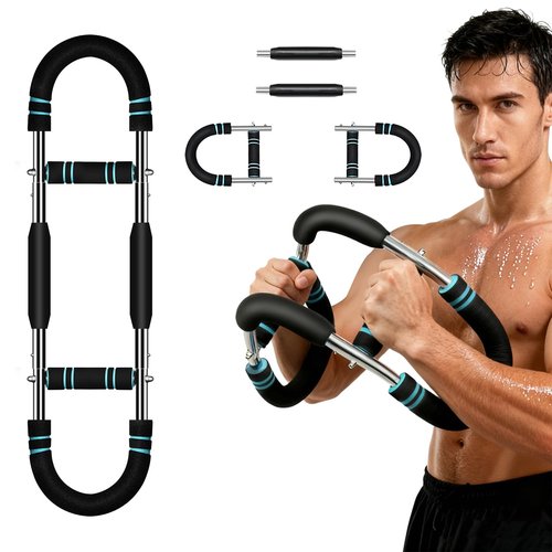 Aktivio Twister Arm Trainer 40-90Lbs Adjustable Portable Chest Workout Equipment for Men & Women, Upper Body Strength Training, Forearm Exerciser, Detachable Fitness Equipment for Home Workout