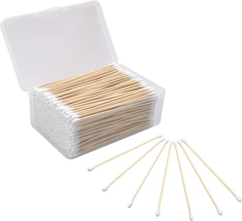 BOOSTEADY Gun Cleaning Swabs - 6 Inch Cotton Tips with Durable Bamboo Handle | Choose Your Tip