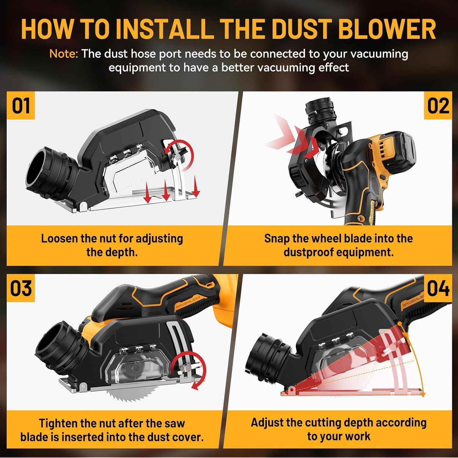 DeWalt 20V MAX Cordless Mini Circular Saw - 3 Inch Cut Off Tool with 5 Blades for Metal, Wood, Tile & Plastic