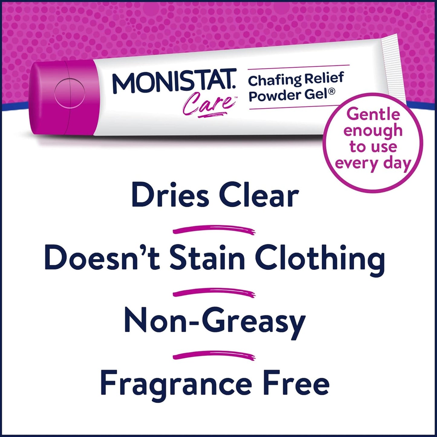 Monistat Chafing Relief Powder Gel - Long-Lasting Anti-Chafing Protection for Thighs & Bikini Area | 1.5 Oz