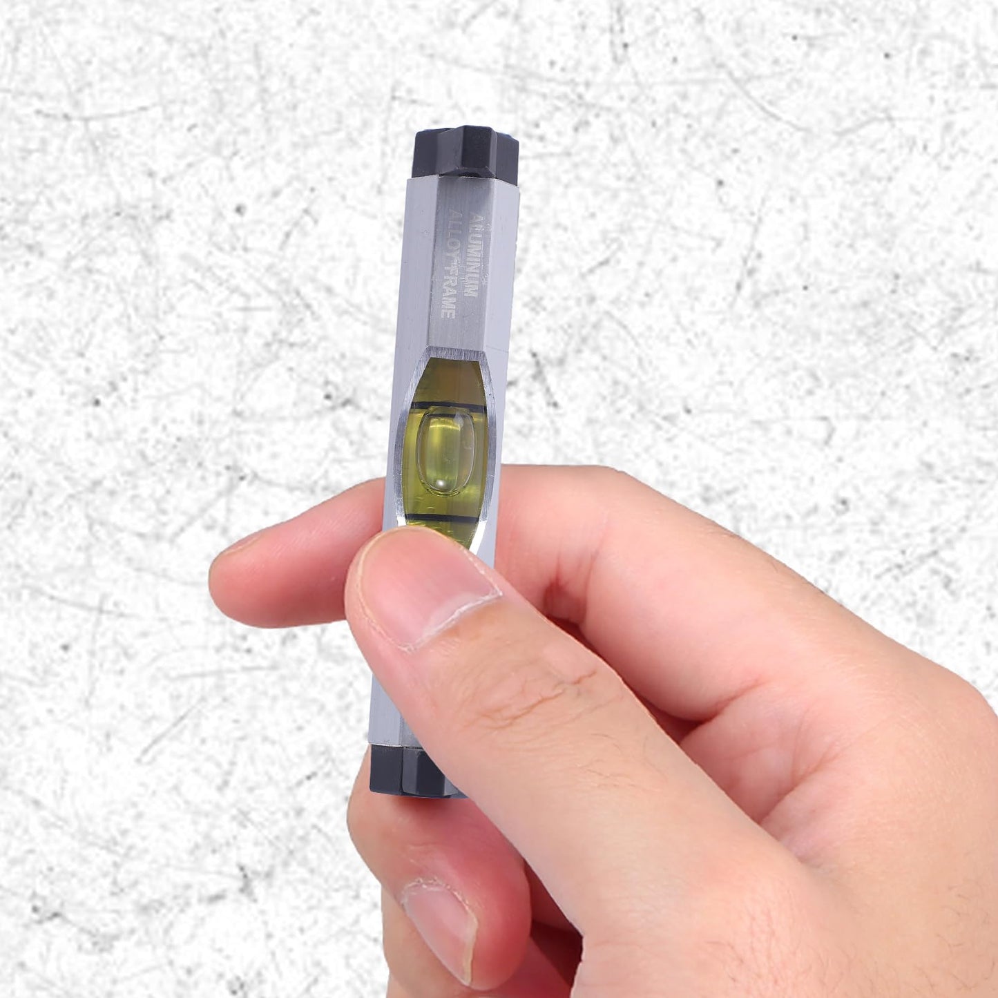 BETHEL 3 Packs Bubble Line Level String Tools, Aluminum Mini Leveler for Construction, Engineering, Camping, DIY Projects