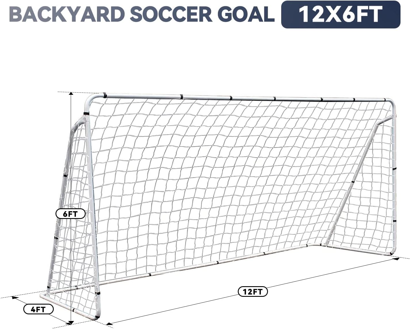 ZENY Portable Soccer Goal - Adjustable Size for Kids & Adults | Perfect for Backyard Training