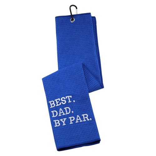 Dad Golf Towel Embroidered Golf Towel Gift Golf Golf Towel Gift Papa Golf Towel (Best DAD Blue)