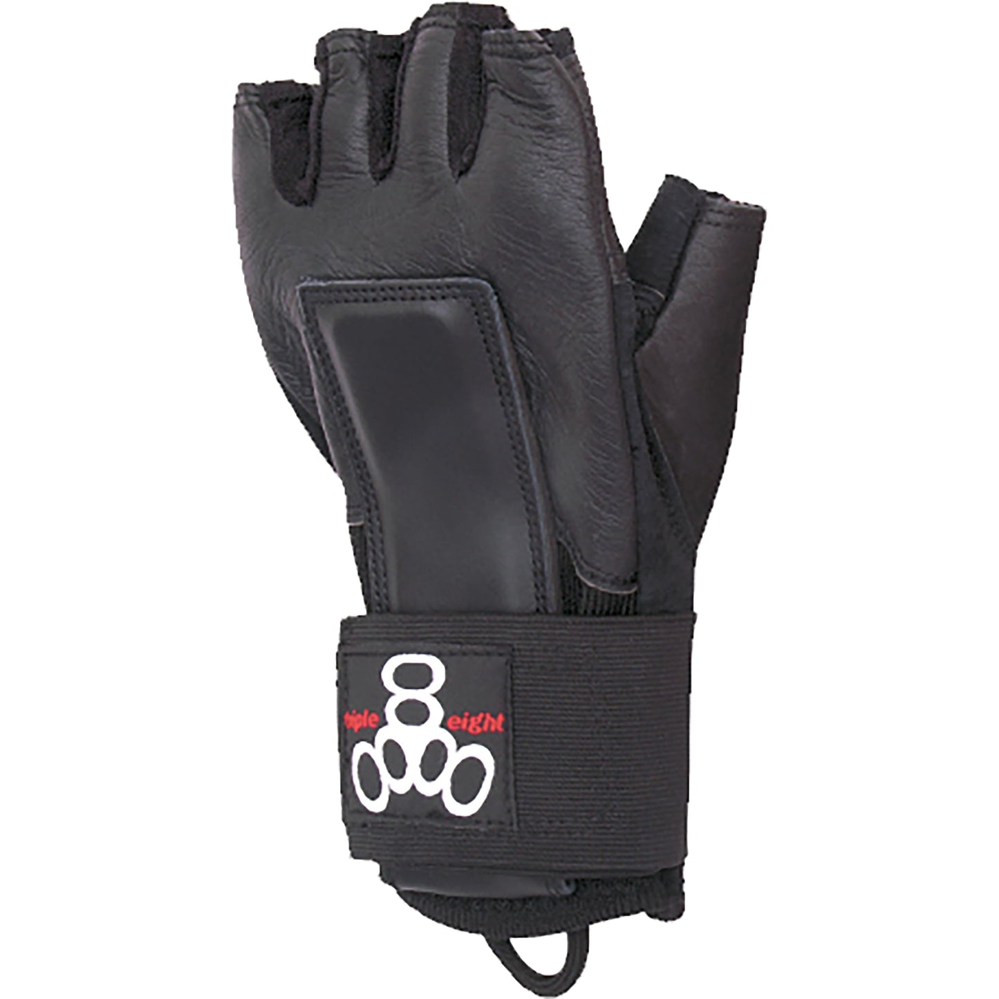 Triple Eight Hired Hands Skateboarding Wrist Guard Gloves, X-Large , Black