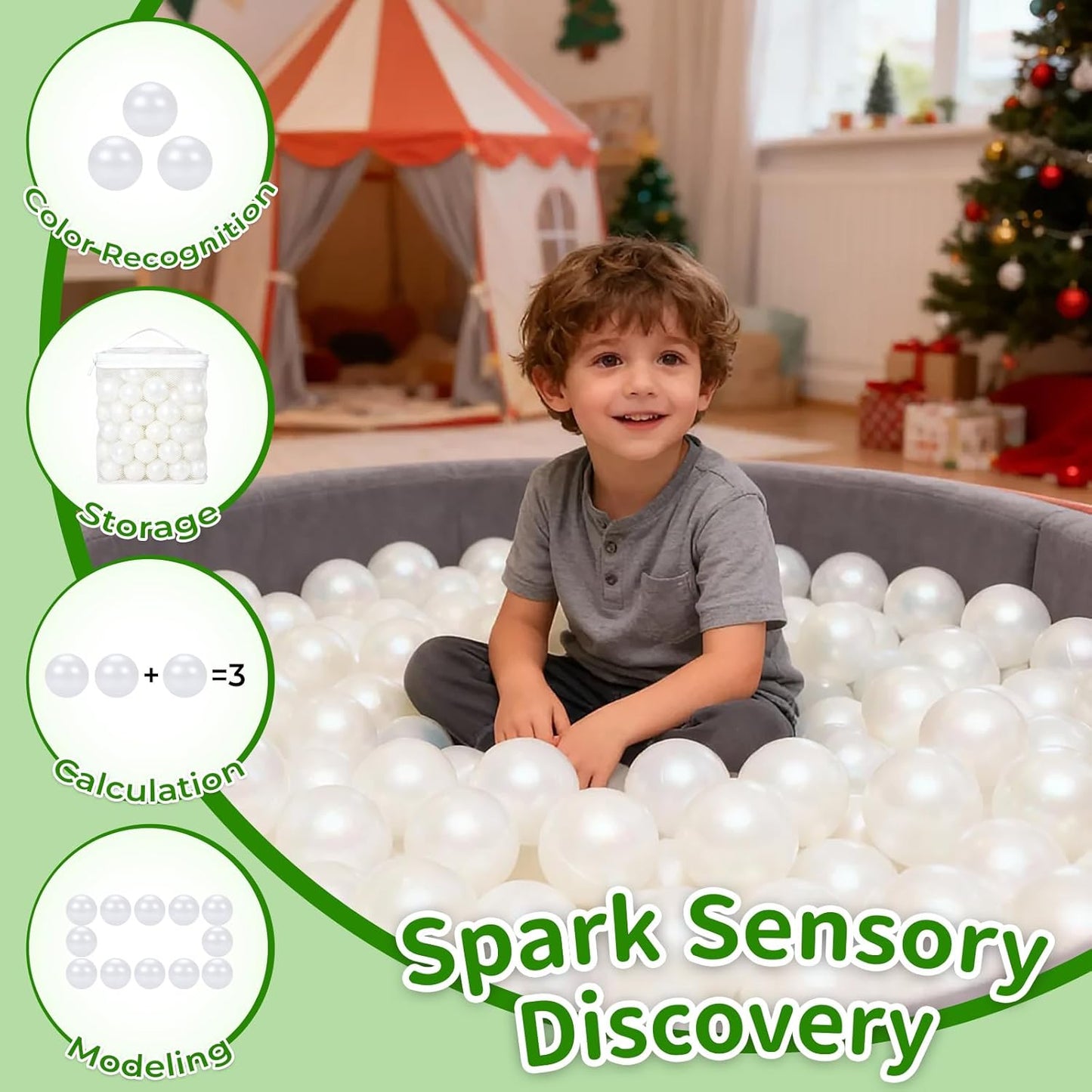 TRENDPLAY Plastic Balls - Safe Hollow Balls for Ball Pits | Ideal for Baby Pools & Party Decor