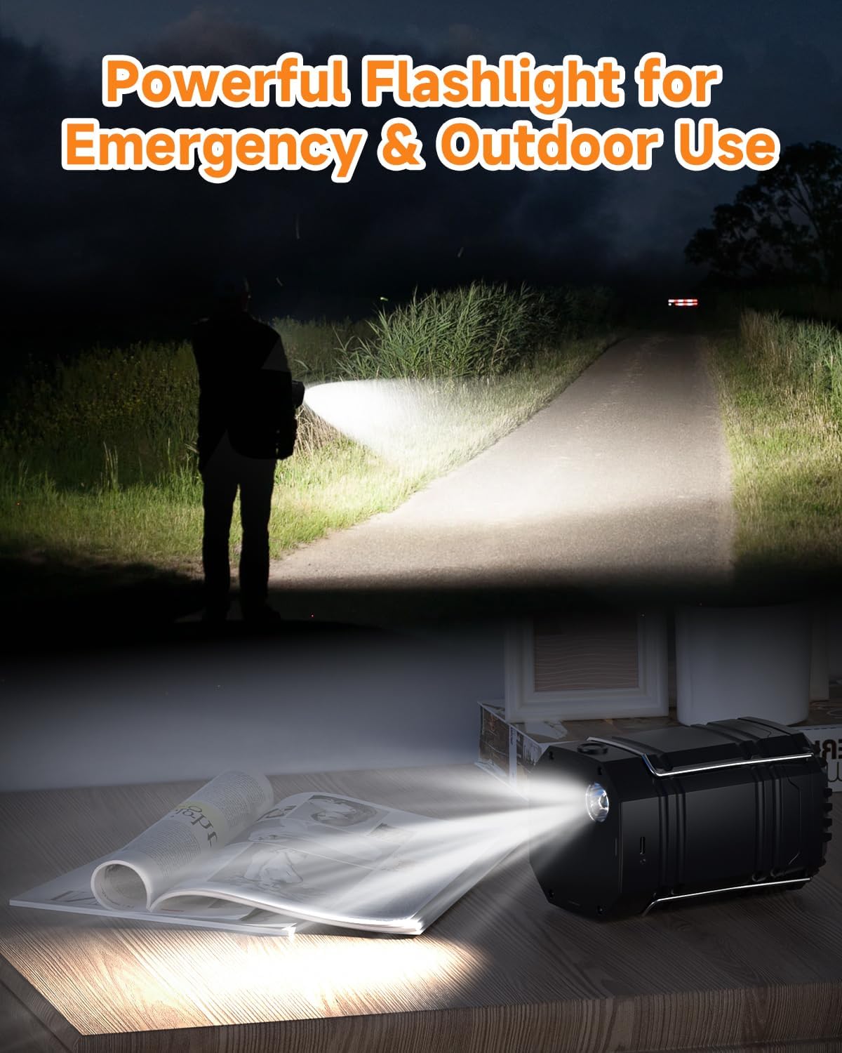 Solar Camping Lantern 4 Pack - Rechargeable LED Lanterns with USB-C & Solar Power | Collapsible Emergency Lights