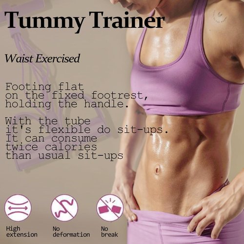 21 Fitness Resistance Bands - Multifunctional Natural Latex Tension Rope for Strength Training & Slimming