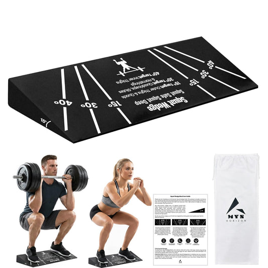 Squat Wedge Block – Non-Slip EVA Material Slant Board with 15°/30°/40° Angle Markings, 15° Heel-Elevated Incline Squat Wedge for Deep Squats & Calf Stretches (Gym, Home, Therapy & Yoga)