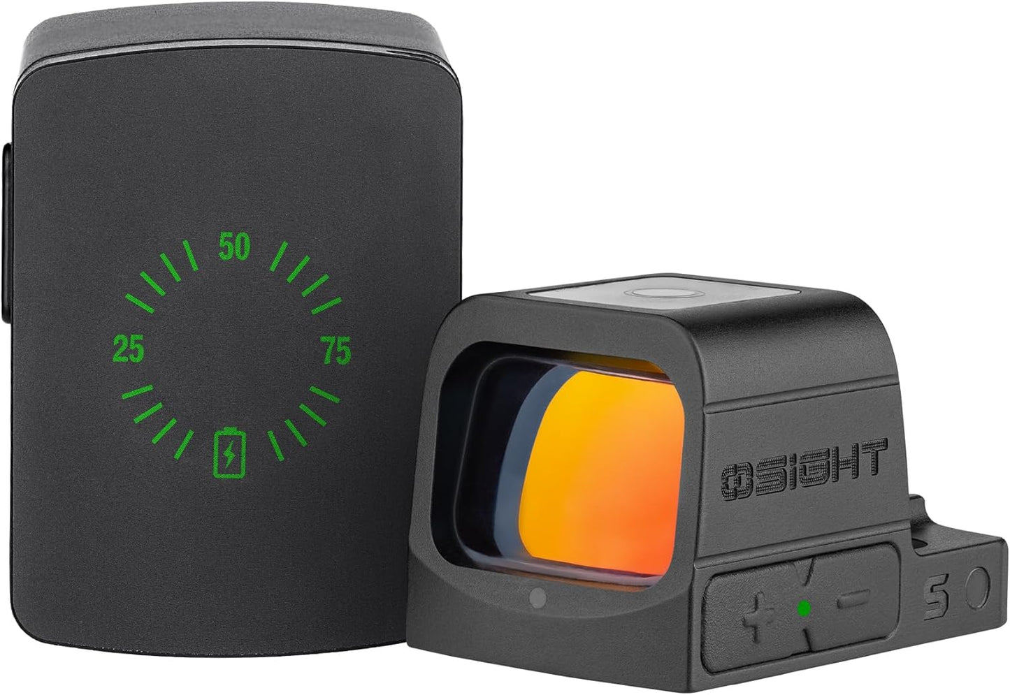 OSIGHT SE 6 MOA Green Dot Micro Sight - Multi-Reticle Enclosed Design with Charging Cover