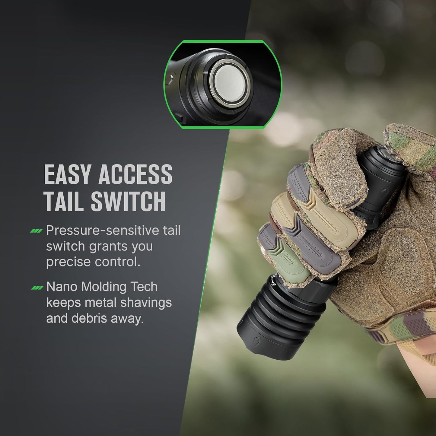 OLIGHT Warrior X 4 Tactical Flashlight - 2,600 Lumens, 630m Range, USB-C Rechargeable (Black)