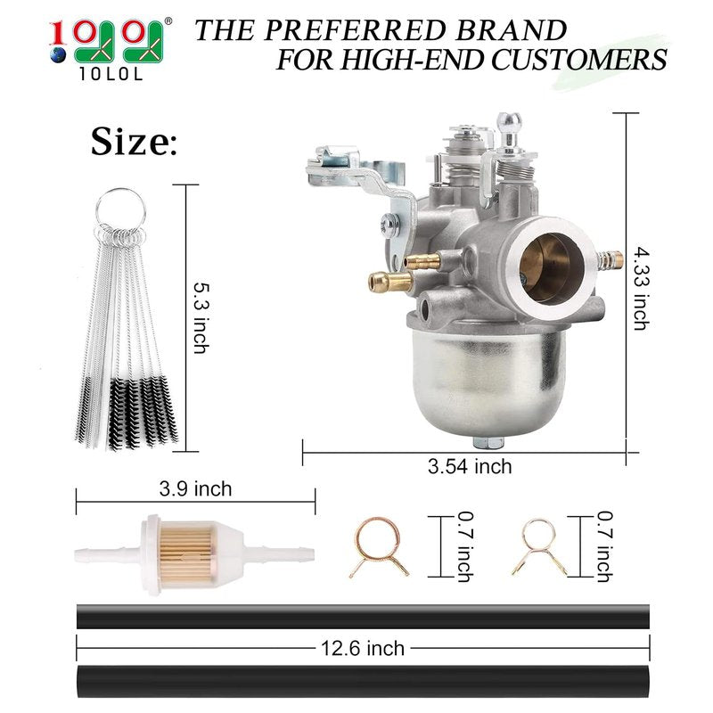 10L0L Carburetor for Yamaha G1 Golf Cart 1983-1989 2 Cycle Engine | Replaces J24-14101-00 & J24-14101-01 | Fits Yamaha G1 1979-1989 Gas Golf Cart Parts & Tune Up Kit Replacement