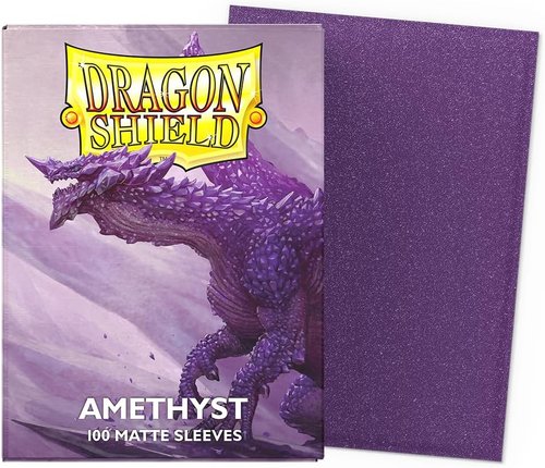 Dragon Shield | Matte Card Sleeves - 100 CT Standard Size - Smooth & Durable for TCGs | Amethyst