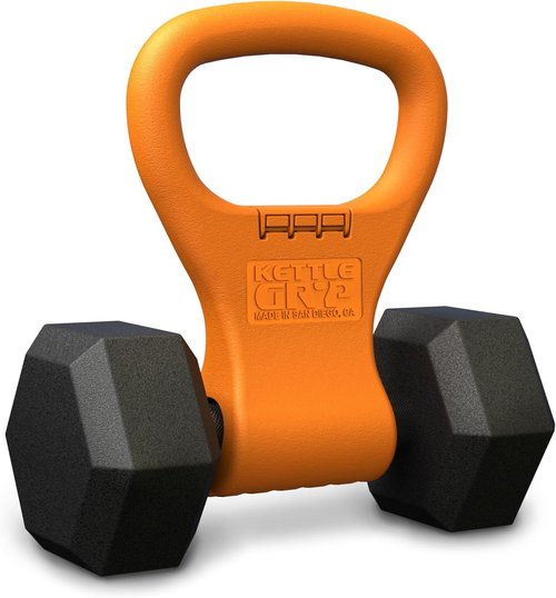 KETTLE GRYP - Original Dumbbell Grip Handle Converts Dumbbells to Kettlebells - Made in the USA