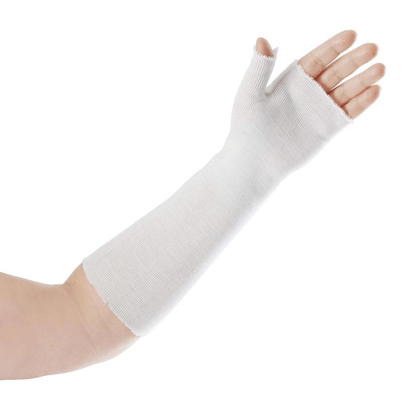 Rolyan Thumb Spica Stockinette, Stockinette Tubing, Cotton Stockinette for Pre-Wrap Use, Cotton Wrist Sleeve for Skin Protection Under Splints, Splint Fabrication Liner, Pack of 10, Size Medium