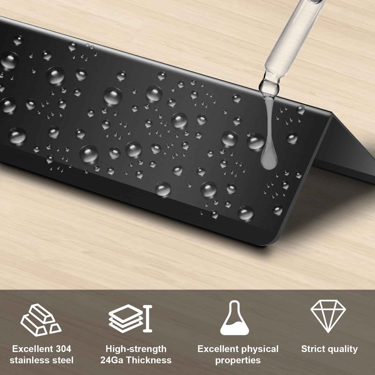 Black Stainless Steel Wall Corner Guards 2 x 2 x 48 inch, Pack of 6 L-Shape Metal Wall Corner Protectors 304 Steel Corner Trim with 90-Degree Angle for Wall Protection and Decoration