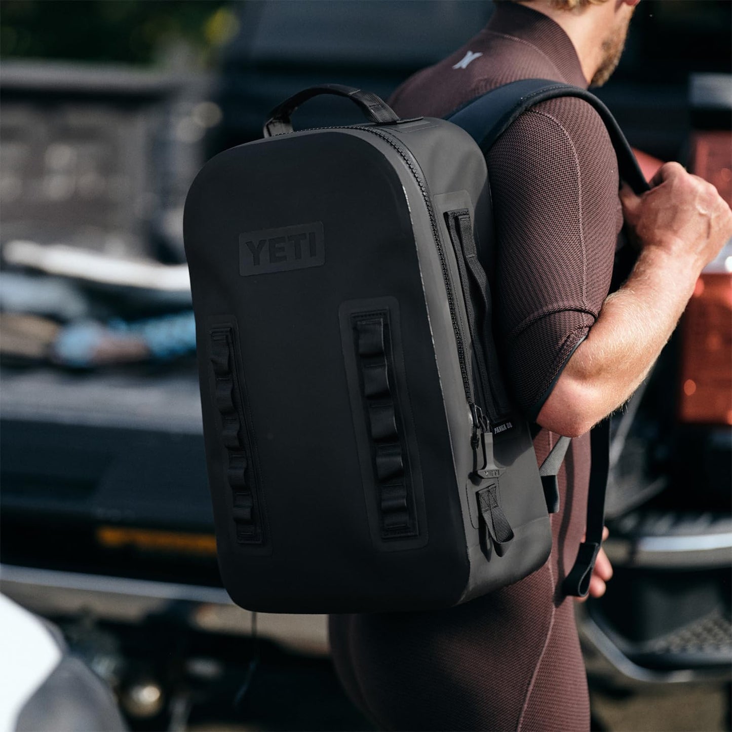 YETI Panga 28 Waterproof Submersible Bag - Airtight Design in Sleek Black Color