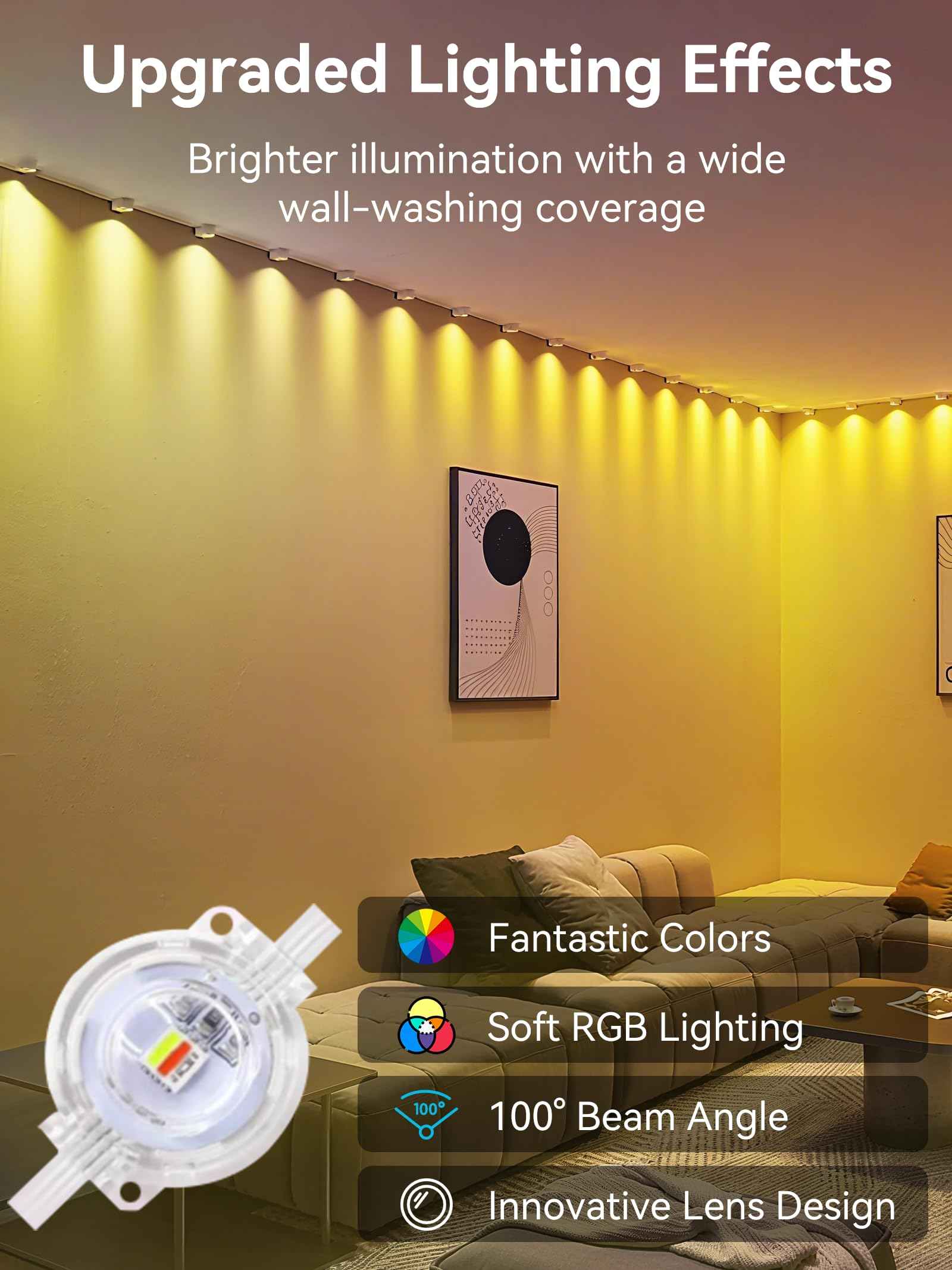 Permanent Outdoor Lights, 100FT RGB IP67 Waterproof Eaves Lighting, Smart LED Outside House Lights with App/Remote Control for Halloween, Christmas Decor, Holiday, Party, Daily, All Year-Round