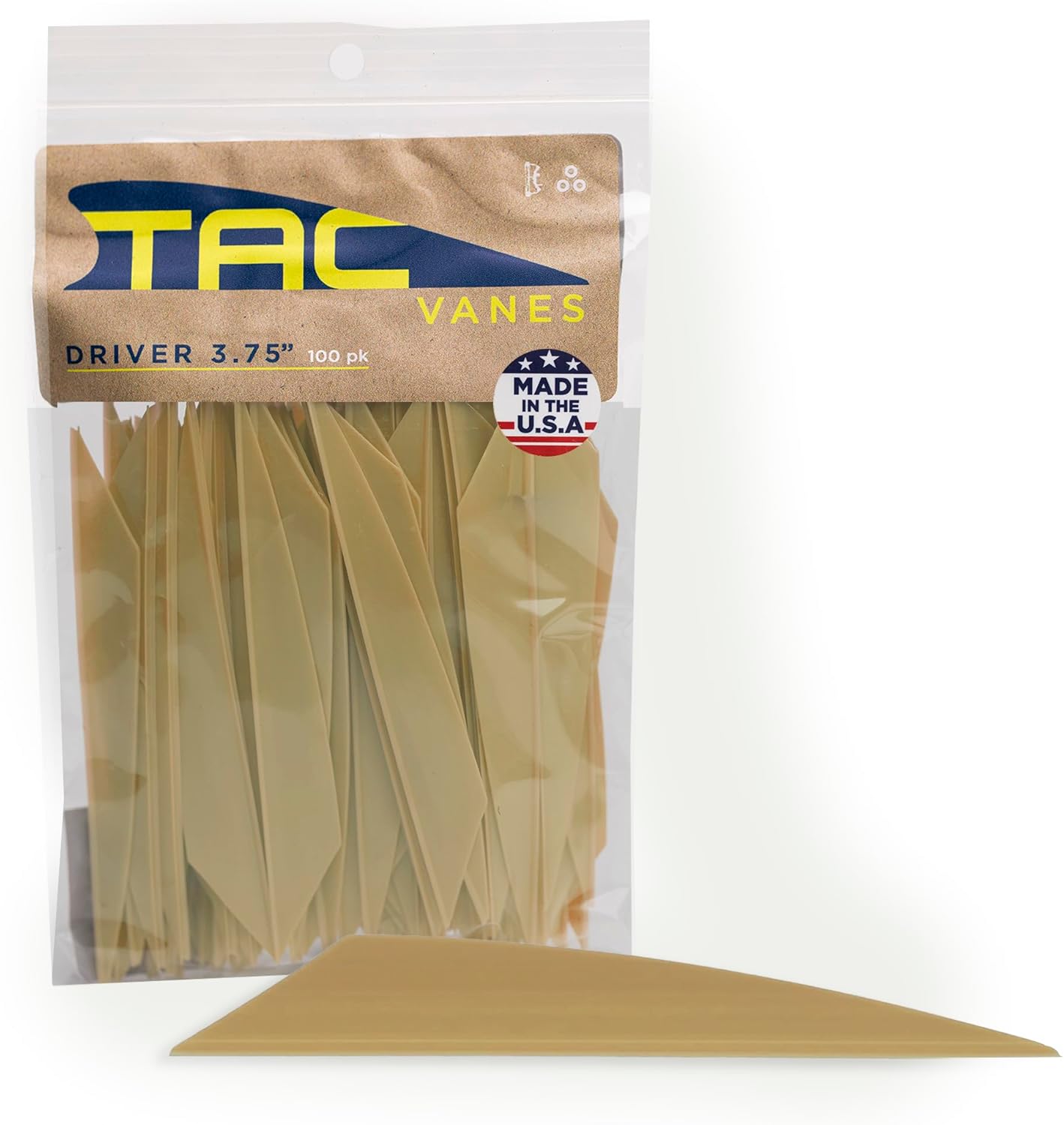 TAC Vanes Hybrid Archery Vanes - Perfect for Bowhunting & Recreational Shooting | Durable Design