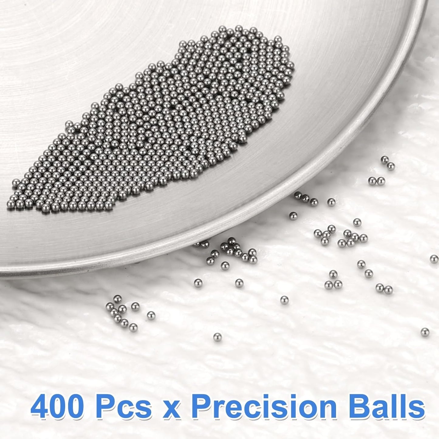 Uxcell 400Pcs Precision Balls - 1.5mm Diameter G200 Stainless Steel Bearing Balls for Machinery & DIY