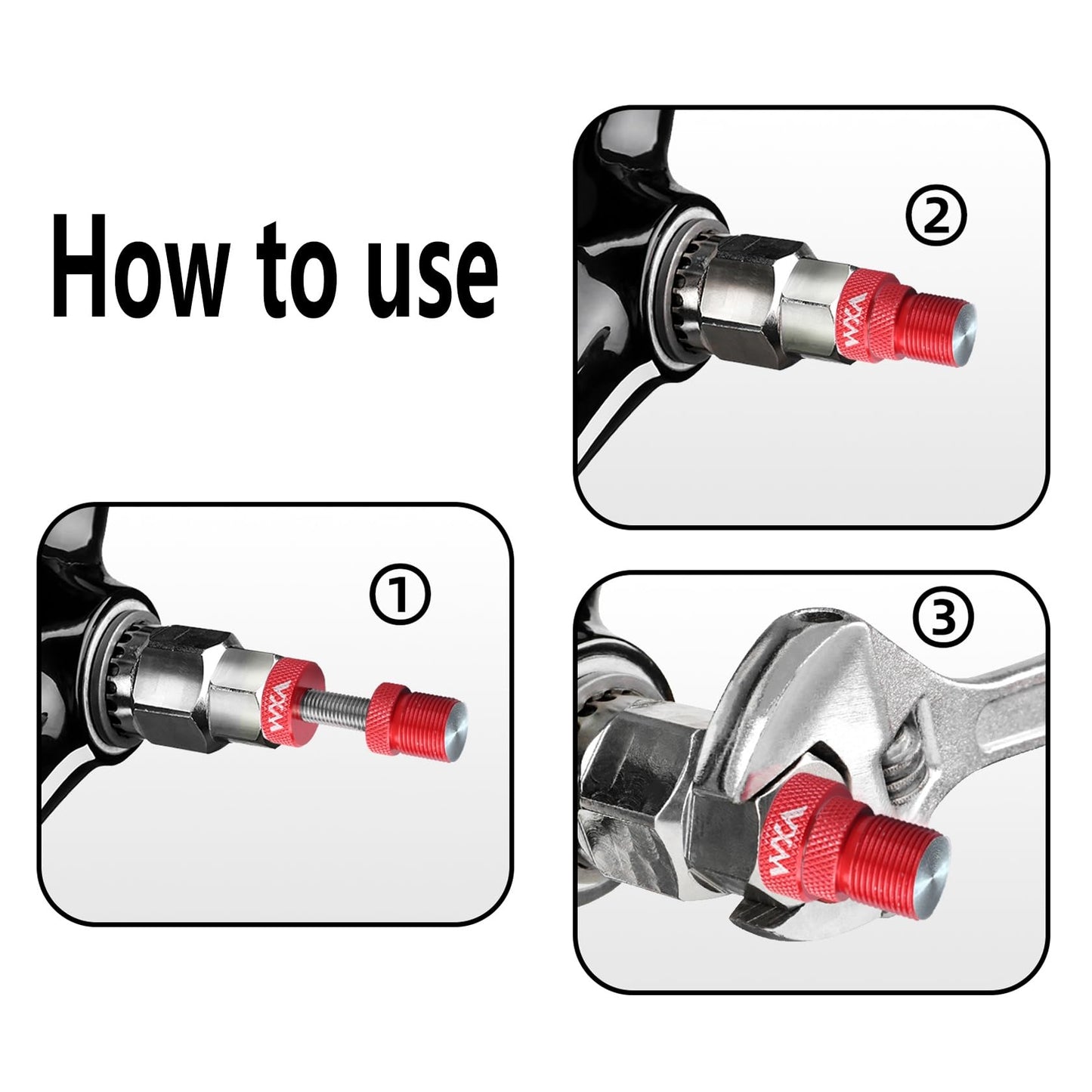 Phidinova Bike Bottom Bracket Removal Tool with 20-Tooth, Heavy-Duty Crank Puller Drive Wrench Compatible with Shimano Bottom Bracket