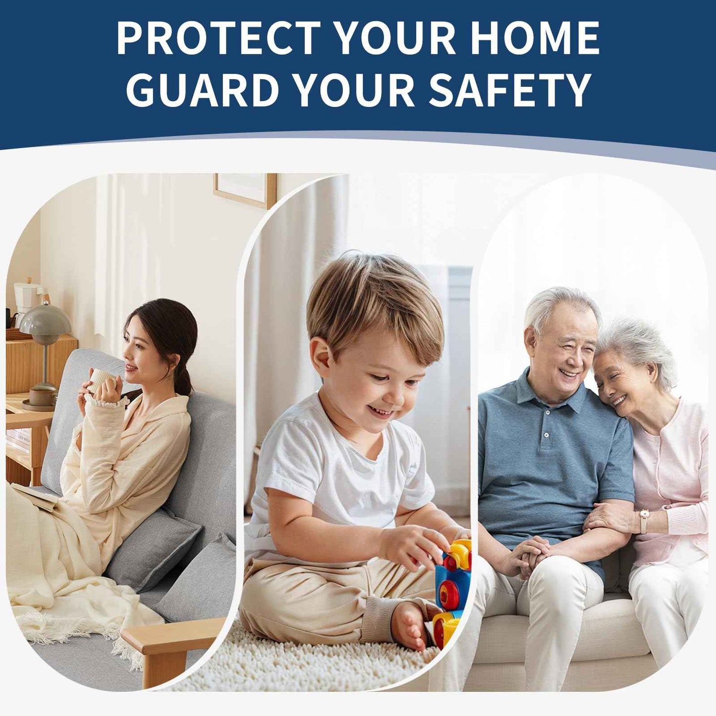 Lvyesea 3Pcs Door Reinforcement Lock, Door Locks for Kids Safety, Door Safety Locks from Inside, Withstand 800lbs Force-Enhance Home Security(Black)