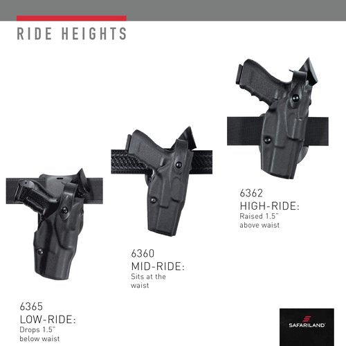 Safariland, 6360, ALS/SLS, Level 3 Retention Duty Holster Fits , STX Basket Weave Black, Glock 17, 22, 31